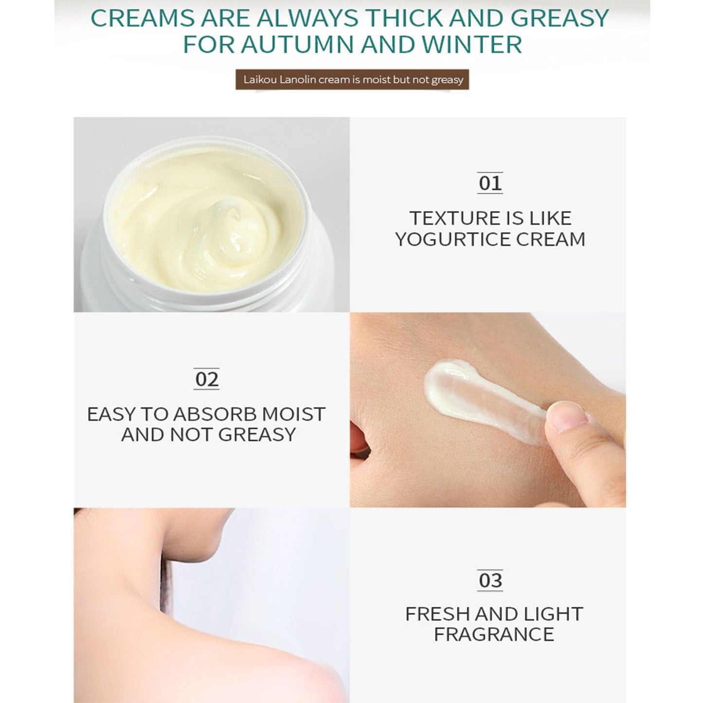 Pure Lanolin Face Cream Moisturiser,Strong Moisturiser & Anti Wrinkle Face Cream,Anti Wrinkle Moisturiser,Hydrating Face Cream,Firms and Moisturises Skin,Hydrating Day Cream 35g