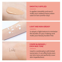 ISBEAUSOLS Tinted Sunscreen Spf 60 UV Protection - Face Sun Cream Spf 60 - Spf 60 Face Moisturiser - Sun Cream for Women - Refreshingly Non - Sticky Moisturization - Sunscreen for Even Skin Tone
