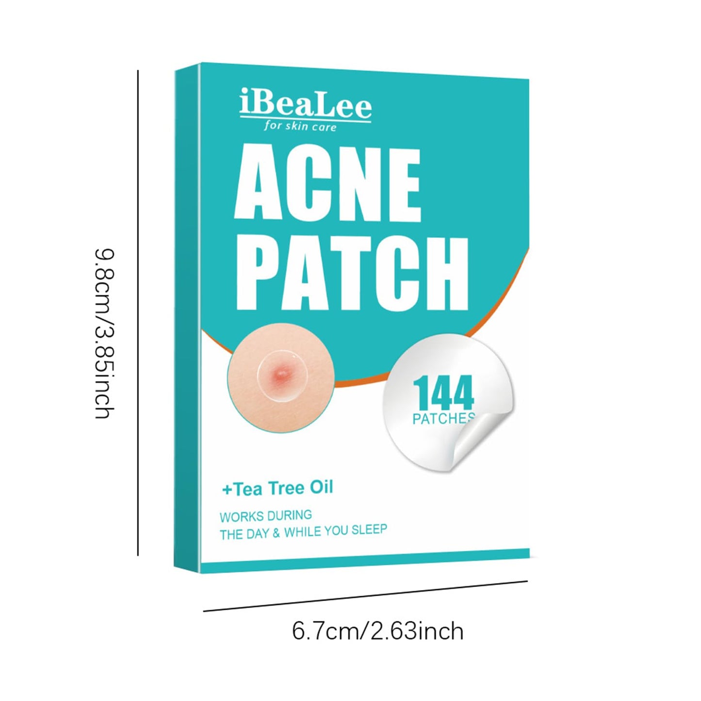 HERBENJOY Hydrocolloid Pimple Patches Spot Patches 144 Count Absorbing Cover Invisible Blemish Spot Treatment Facial Fast Acting Skincare Acne Patch Day and Night Use Acne Patches for Face