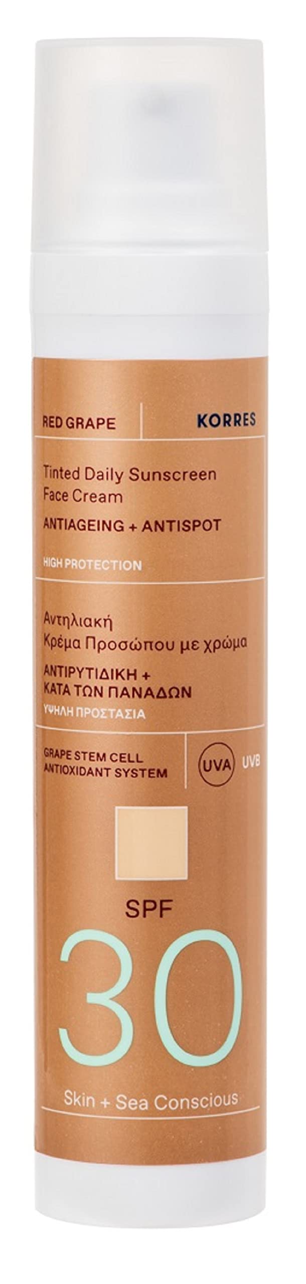 Korres Red Grape Tinted Face Sunscreen SPF30