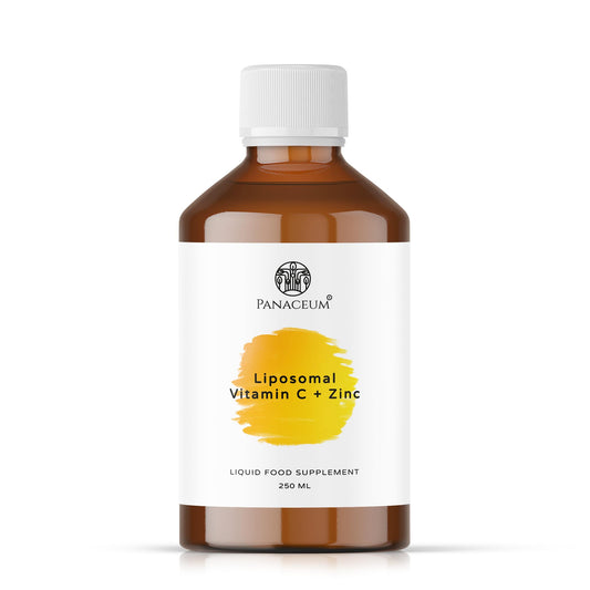 Panaceum Pure Liposomal Vitamin C & Zinc | 250ml Liquid Antioxidant Immune Booster | Liver Skin Iron Absorption Support | Increase Energy | Reduce Tiredness Vegan Gluten Soy Alkohol Free | UK Brand