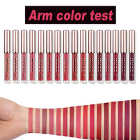 LANGMANNI Matte Liquid Lipstick Makeup Set Velvety Long Lasting Waterproof High Pigmented Velvet Lipgloss Kit Beauty Cosmetics Makeup Gift Set (16PCS)