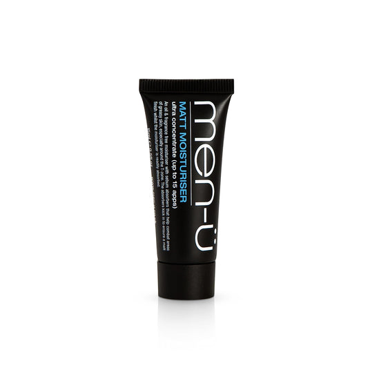 men-ü men-u MATT FACE MOISTURISER BUDDY TUBE 15ml, up to 20 applications, Ultra-Concentrate Mens Moisturiser, Use on the Face and Neck for Matt, Smooth & Firm Surface