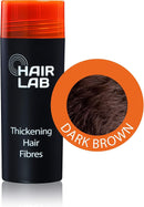 HairLab 100% Organic Hair-Thickening Keratin Fibres for Concealing Hair Loss and Thinning Hair -15g Dark Brown