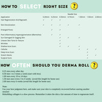 Derma Roller System Derma Roller- 540 Needles Derma for Face and Skin Care 0.5mm