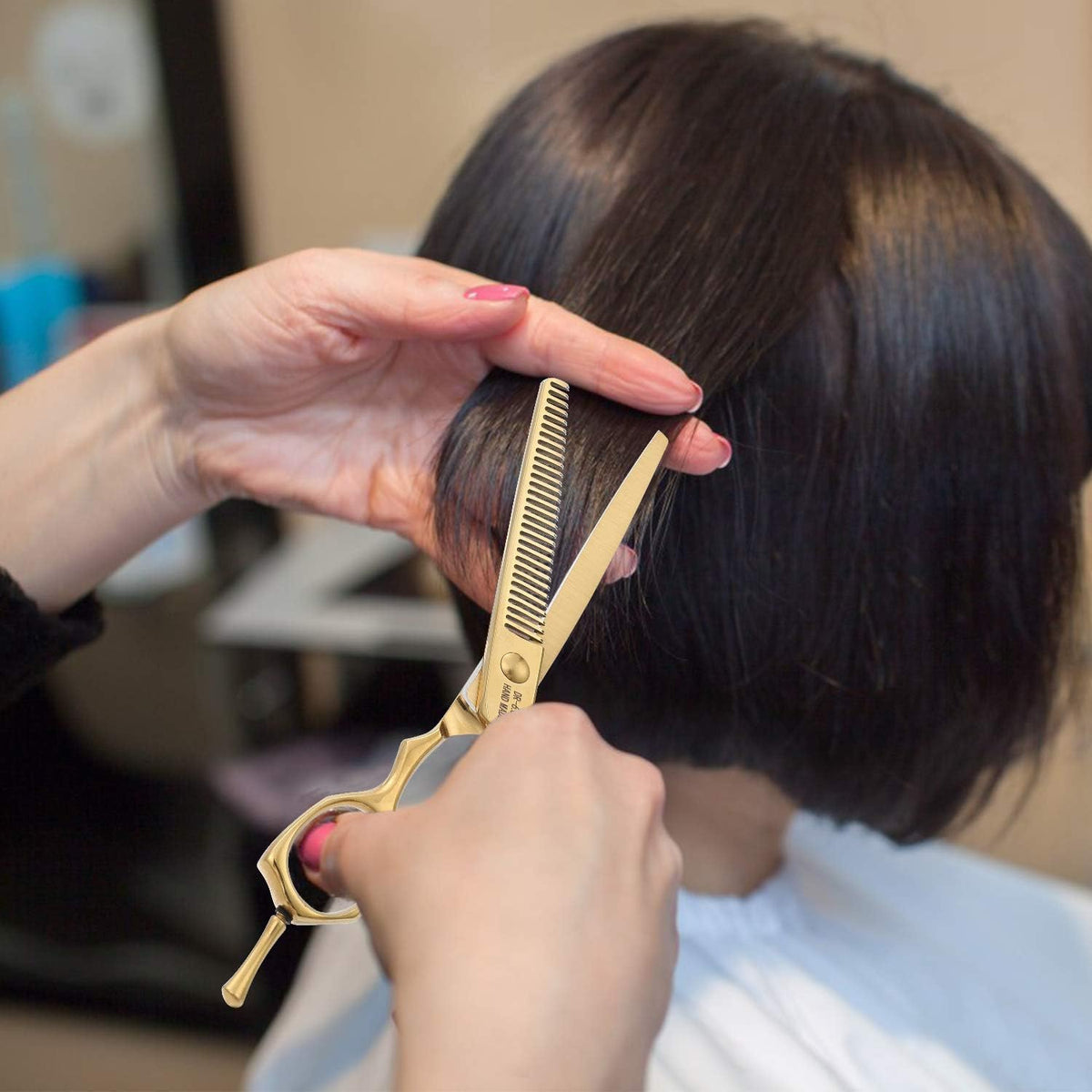 Dream Reach Hairdressing Scissors Sharp Thinning Scissors Japanese Stainless Steel 440C Handmade for Thinning