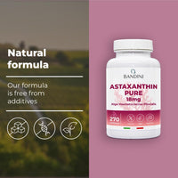 BANDINI Bandini® Pure Astaxanthin 18 mg | 270 High Strength Capsules | 9 months supply | Powerful antioxidant from Haematococcus Pluvialis algae | Astaxantine Supplement, Magnesium stearate & GMO-free | Vegan