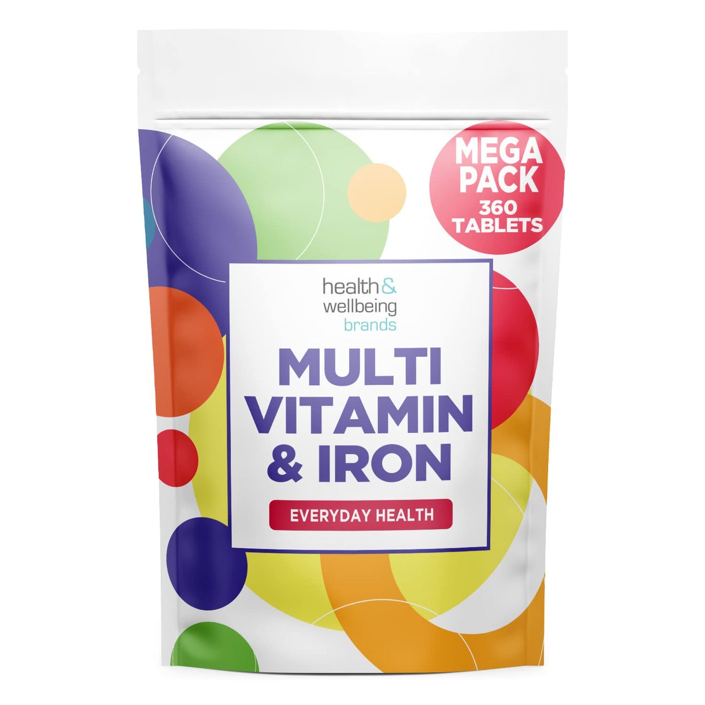 Club Vits Multivitamin & Iron 360 Tablets | One A Day Formulation for Men Or Women | UK Manufactured | Immune Defence: Vitamin C D & B6 Supports Immune System