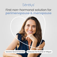 SERELYS Sérélys MENO Perimenopause & Menopause Supplements for Women - 60 Vegetarian Capsules with PureCyTonin Complex - Hormone Balance, Hot Flushes & Fatigue Reduction Non-Hormonal Formula - 2 Month Supply