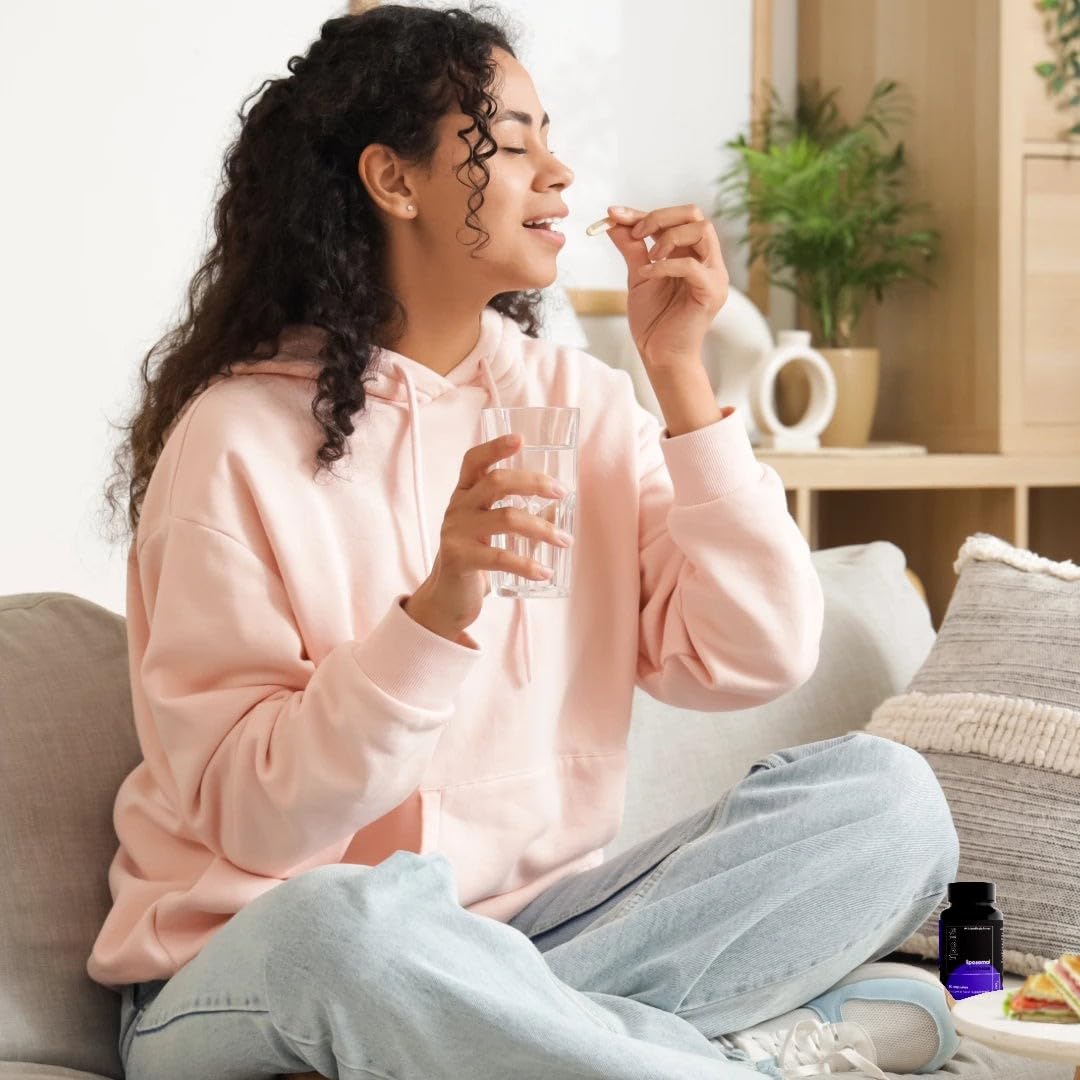 Liposomal Glutathione Capsules – 60 Capsules 2 Month Supply, High Absorption Glutathione Supplement, Antioxidant Detox Support, Reduced Glutathione Lipolife DG4