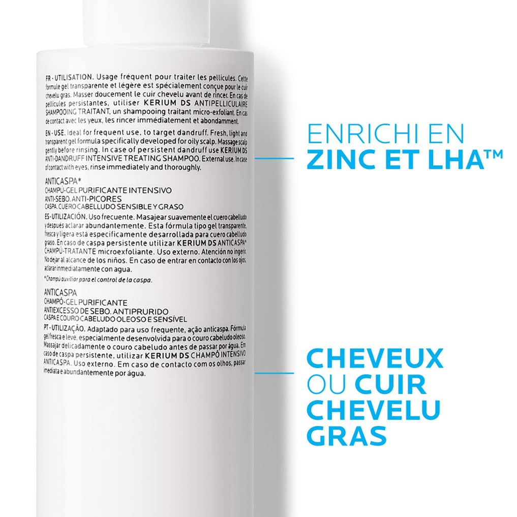 La Roche-Posay La Roche- Posay Kerium Anti-Dandruff Gel Shampoo For Oily Scalp 200ml
