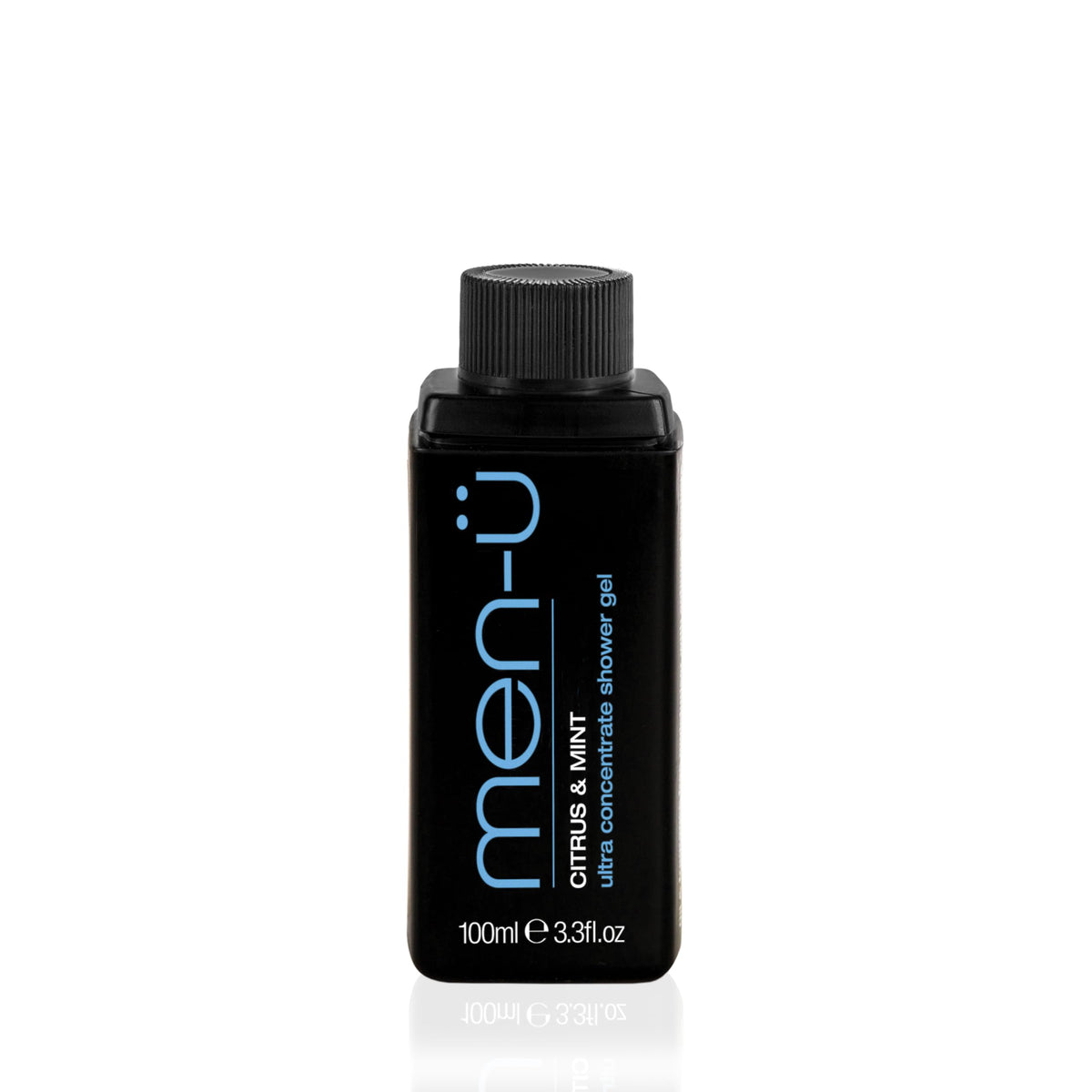 men-ü CITRUS & MINT SHOWER GEL 100ml Refill - Ultra concentrate mens body wash! Travel shower gel men, Long lasting, Vegan, Fresh Fragrance! 100ml shower gel Refill