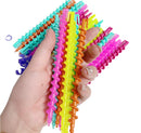 TOPWEL 26 Pieces 6inch Spiral Hair Perm Rod Colorful Plastic Long/Medium Hair Barber Hairdressing Styling Curling Perm Rod No Heat Hair Curlers for Women Girls