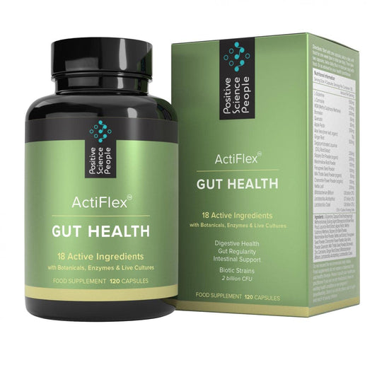 Positive Science People Gut Health - Digestive Enzymes, Probiotics, Prebiotics & Soothing Herbs