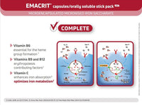 3 in 1 Multivitamin Supplement for Iron Deficiency (Anaemia), Improve Kidney Function & Support Immune System