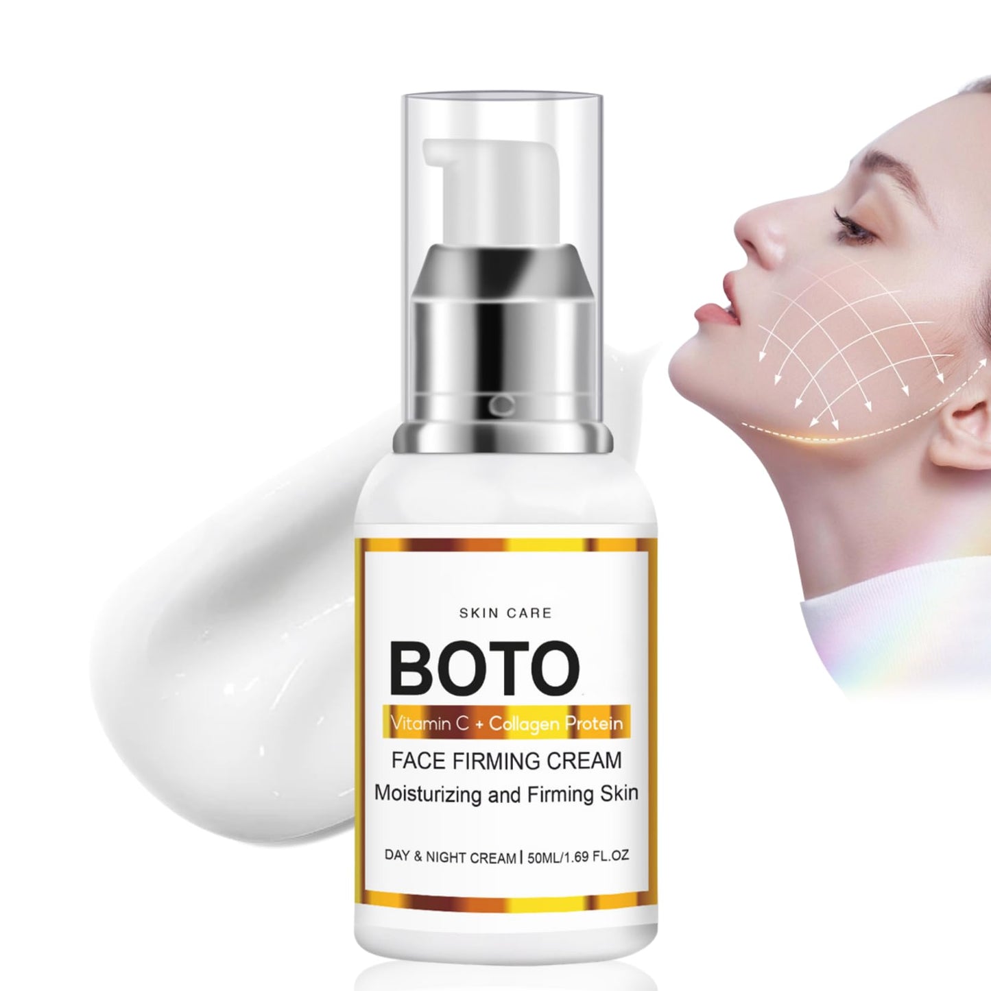 ISBEAUSOLS Face Lift BotoxCream - Boto Wrinkle Cream with Retinol,Collagen - Face, Neck, Eye,Skin Tightening Cream for Face - Smooth Loose Sagging Skin, Puffiness, Fine Lines & Wrinkles