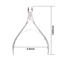Jestilo Professional Cuticle Nippers Scissors Cutters, Removers Stainless Steel Best Nail Care Tool for Manicure and Pedicure (Silver)
