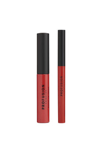 Profusion Cosmetics Lip Duo Passion - Vivid Matte Bright Red