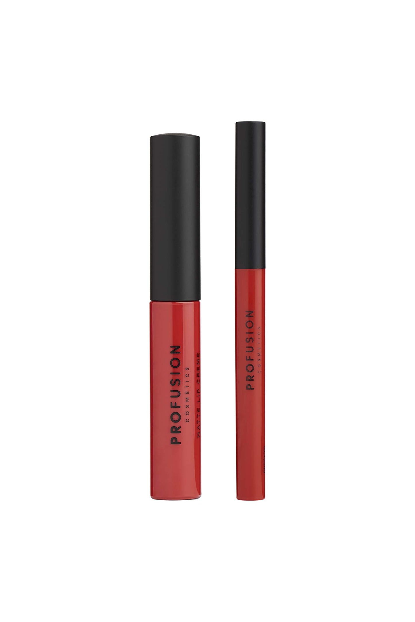 Profusion Cosmetics Lip Duo Passion - Vivid Matte Bright Red