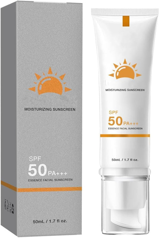 Generic Tinted Sunscreen for Face, Protector Solar SPF 50, Tinted Sunscreen, Hydrating Sun Essence Face Sunscreen, No Sticky, Waterproof, Travel Size Sunscreen, Against UVA and UVB (1pc).
