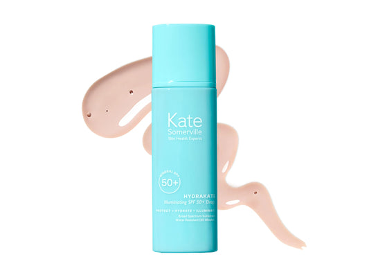 KATE SOMERVILLE Kate Somerville HydraKate Illuminating Sunscreen Drops for face with 50+ SPF, Zinc Oxide and Mineral Tinted, Moisturizing and Anti-Aging, 50 mL