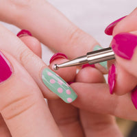 Mylee Dotting Nail Art Tool – Easy Application of Gems, Decals & Crystals, Professional Quality Manicure Accessory, Ideal for Gel Polish Decoration & Dot Design, Dual Ended for Fine Detailing