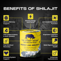 The Chubby Indian® Pure Shilajit Resin 30g - Gold Grade Himalayan Shilajit for Men & Women - Rich in Fulvic & Humic Acid, 85+ Trace Minerals - Supports Natural Energy, Immunity & Metabolism, Vegan