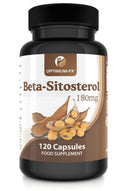 optimum-fx Beta Sitosterol 180mg from 400mg Plant Sterols Capsule High Strength Supplement – NOT Tablets or Powder – Contributes to Normal Blood Cholesterol 120 Vegan Caps 2 Months’ Supply