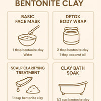 100% Natural Activated Bentonite Clay Powder 250g | 95% Montmorillonite | Natural Mineral Clay for Face Masks, Acne, Oily Skin & DIY Skincare | Rich in Silica | Cosmetic Grade