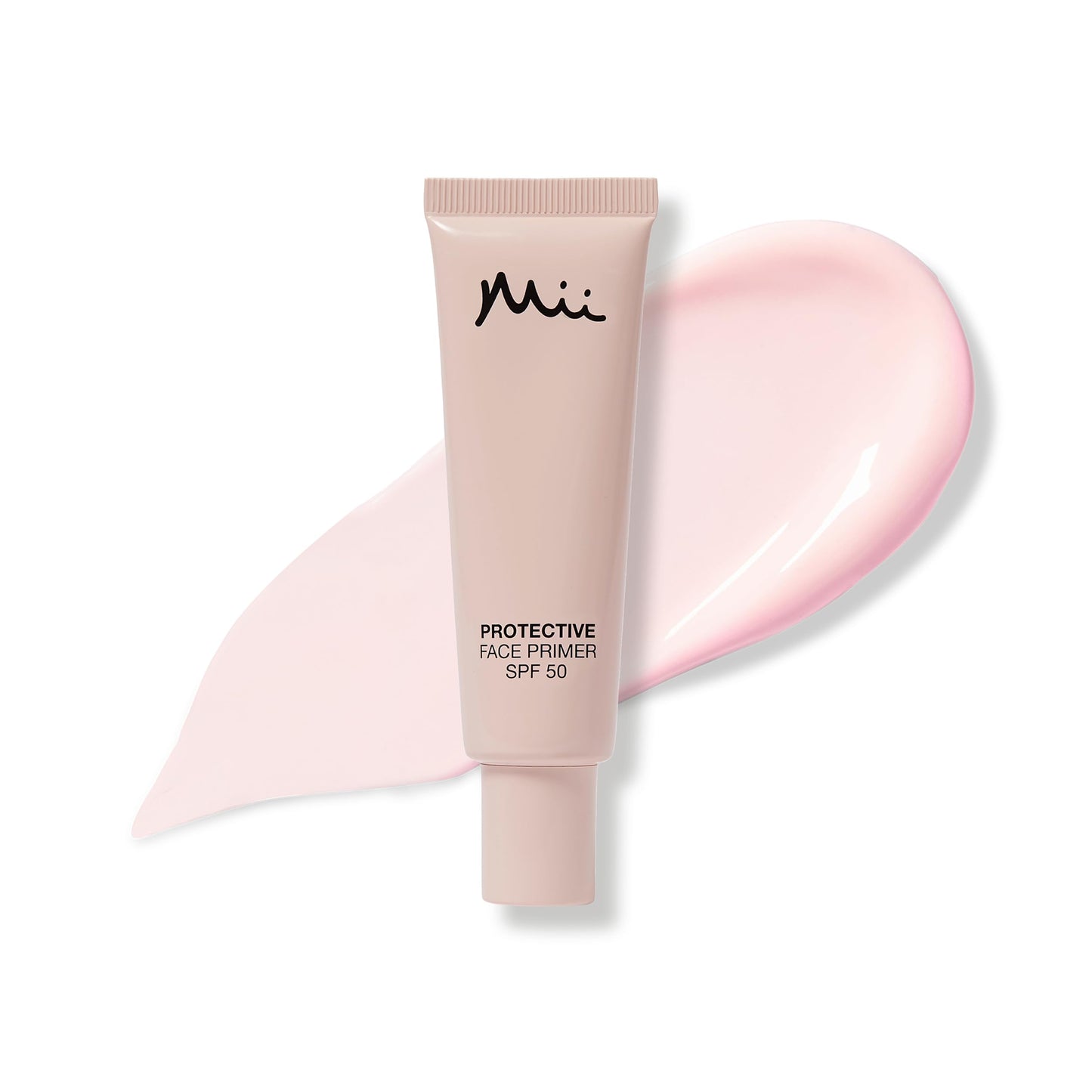 Mii Cosmetics Protective Face Primer SPF 50 | Hydrating Makeup Primer With Hyaluronic Acid and Ceramides | Pore and Coral Reef-Friendly SPF for Radiant Skin | 30ml