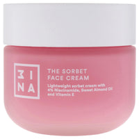 3INA MAKEUP - The Sorbet Face Cream - Moisturising Cream with Niacinamide - Face Cream Smoothing with Olive Oil & Sweet Almond Oil - Day and Night Face Cream for All Skin Types - Vegan - Cruelty Free