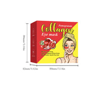 Pomegranate Collagen Pomegranate & Collagen Eye Mask - Intensive Anti-Ageing Eye Mask Firming Moisturiser for Wrinkle Free - Reduces Bags & Provides 72 Hours Long-Term Moisture