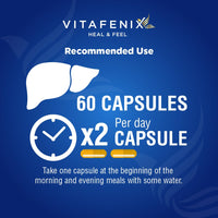 vitafenix Vitafenix Liver Support & Detox Supplement Capsules – High Strength Sulforaphane from Broccoli Sprout Extract, Milk Thistle, Dandelion, Artichoke and Alpha GPC – 60 Vegan Capsules