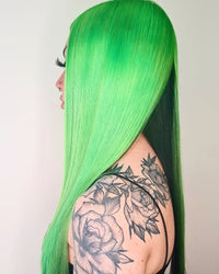 Crazy Color Vibrant Toxic UV Semi-Permanent Hair Dye. Highly Pigmented Neon Green Conditioning & Oil Nourishing Vegan Formula | No Bleach or Ammonia | 100ml