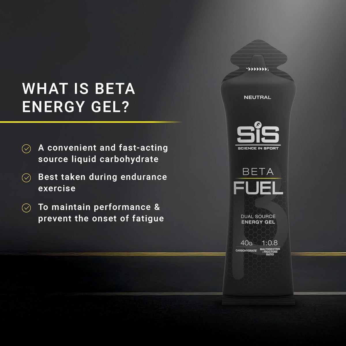 E-TAIL 24/7 SIS Beta Fuel Energy Gels for Cycling Running Triathlon - Dual-Source Carbohydrate Blend - 40 g of Carbs - Gluten-Free - Informed Sport Certified - 4 Pack (4 Pack, 2 Orange / 2 Strawberry Lime)