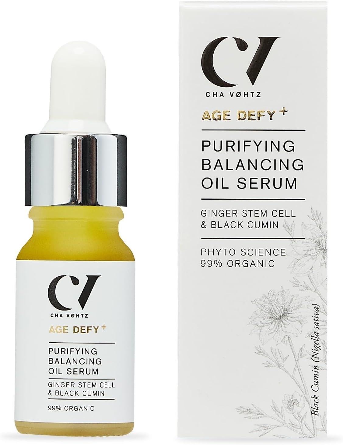 Green People Age Defy+ Purifying Booster Drops - Face Serum for Spot-Prone & Sensitive Skin - Paraben & Alcohol Free Skincare - Vegan, 10ml