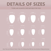 EONFAVE 24pcs False Nails French Tip - Nude Gold Edge Press on Nails Short Almond - Strong Fake Nails with Glue - Full Cover Stick on Nail for Women French Nail Art