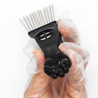AIRERA Professional Afro Pick Hair Comb Metal Pick Comb Wide Tooth Hair Pick Comb Metal Hair Coloring Comb Wig Braid Comb Hairdressing Styling Tool for Curly Hair Style for Men Women (S)
