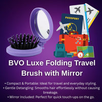 BVO Luxe Provoke Touch Of Silver Purple Shampoo & Conditioner Set (150ml x2) with Travel Brush – Brightens Blonde, Silver & Grey Hair Shampoo & Keratin Repair Conditioner for Brassiness