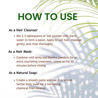 Hebhac Herbs Sidr Powder 227g | 100% Natural | Ideal for Skincare & Haircare | Nourishing hair and skin | Pure and fresh | Versatile Beauty Ingredient