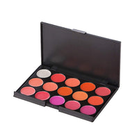 FantasyDay Pro 15 Colors Cream Lip Gloss Xmas Makeup Palette Cosmetics Contouring Kit - Ideal for Professional and Daily Use