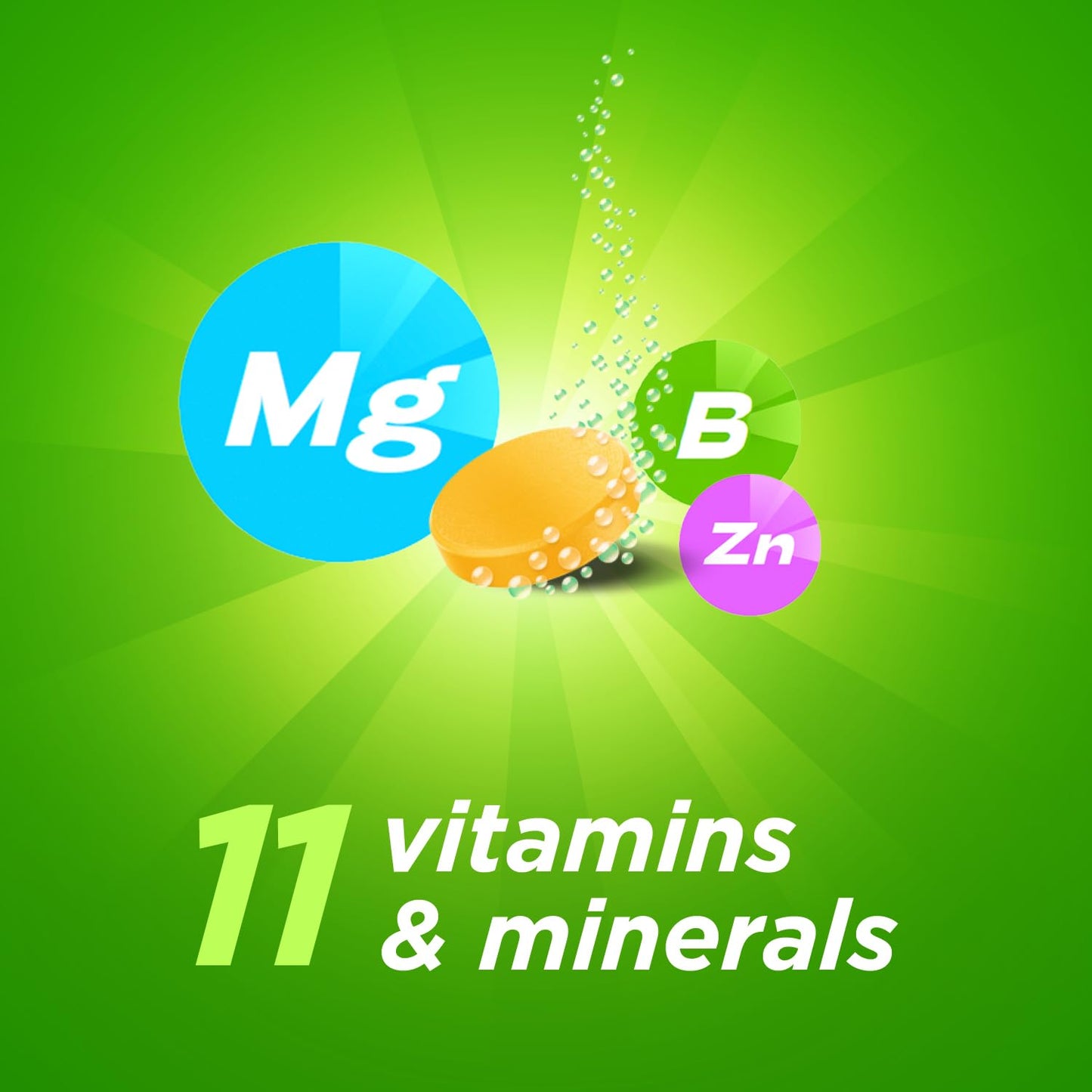 Berocca Energy Effervescent Tablets Including B Vitamins, Magnesium & Zinc - Vitamin C - Support Energy Release & Immune System* - 60 Tablets - Orange Flavour