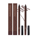 Kenmohuo Waterproof Eyeliner Pencil, 2025 Waterproof Eyeliner Duo Sharpenable Eye Pencil, Longwearing Eye Makeup with Ultra-Fine Tip, Silky Smooth and Easy To Color (Pack of 2, Plum)