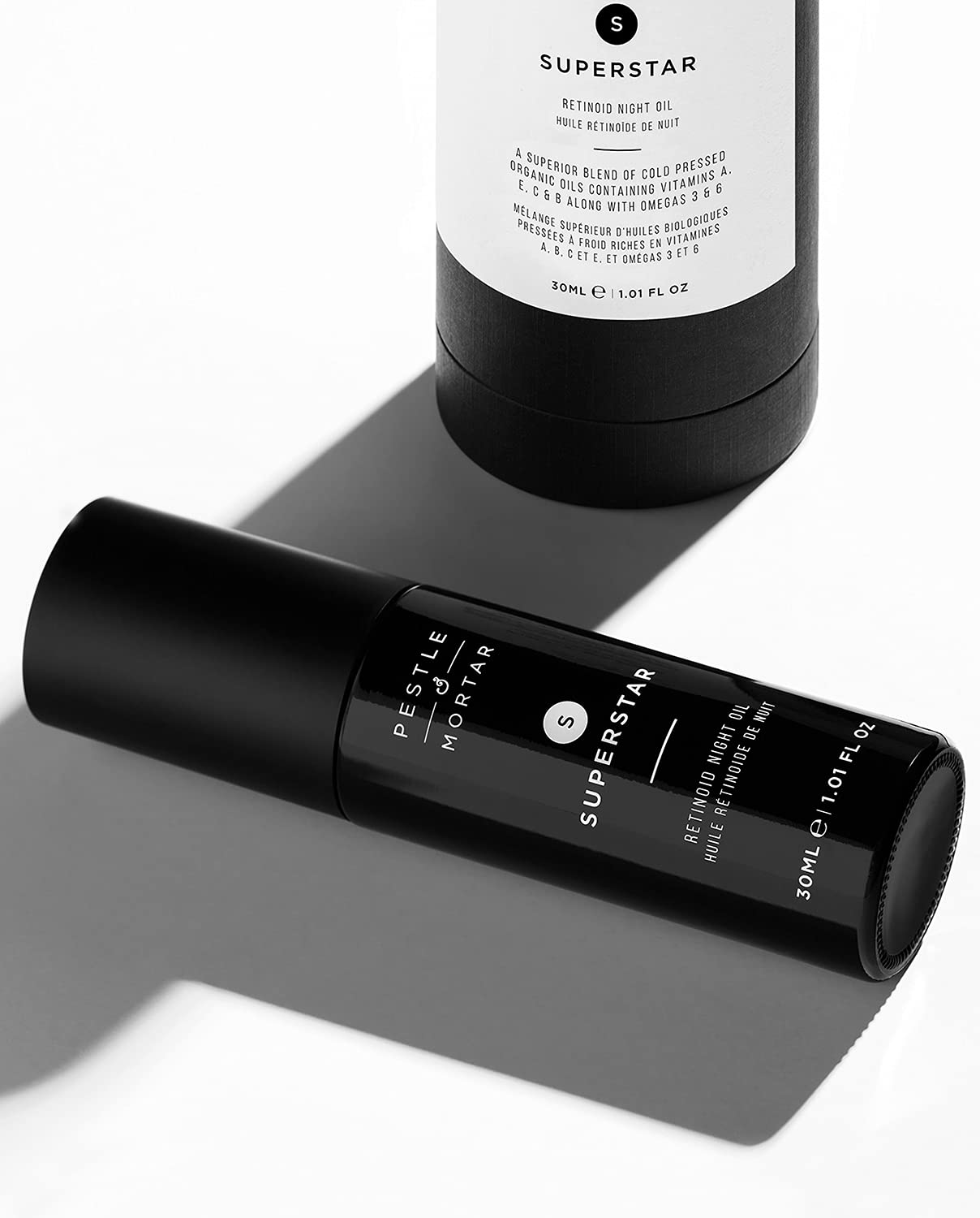 Pestle & Mortar Superstar 2% Retinoid Night Oil, Overnight Face Serum, Anti Ageing and Reduces Wrinkles with Vitamin E, Vitamin C and organic oil, 30ml