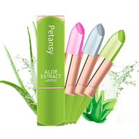 Petansy 3 Packs Aloe Vera Lipstick , Lips Moisturizer Long Lasting Nutritious Lip Balm Magic Temperature Color Change Lip Gloss-Set(A)