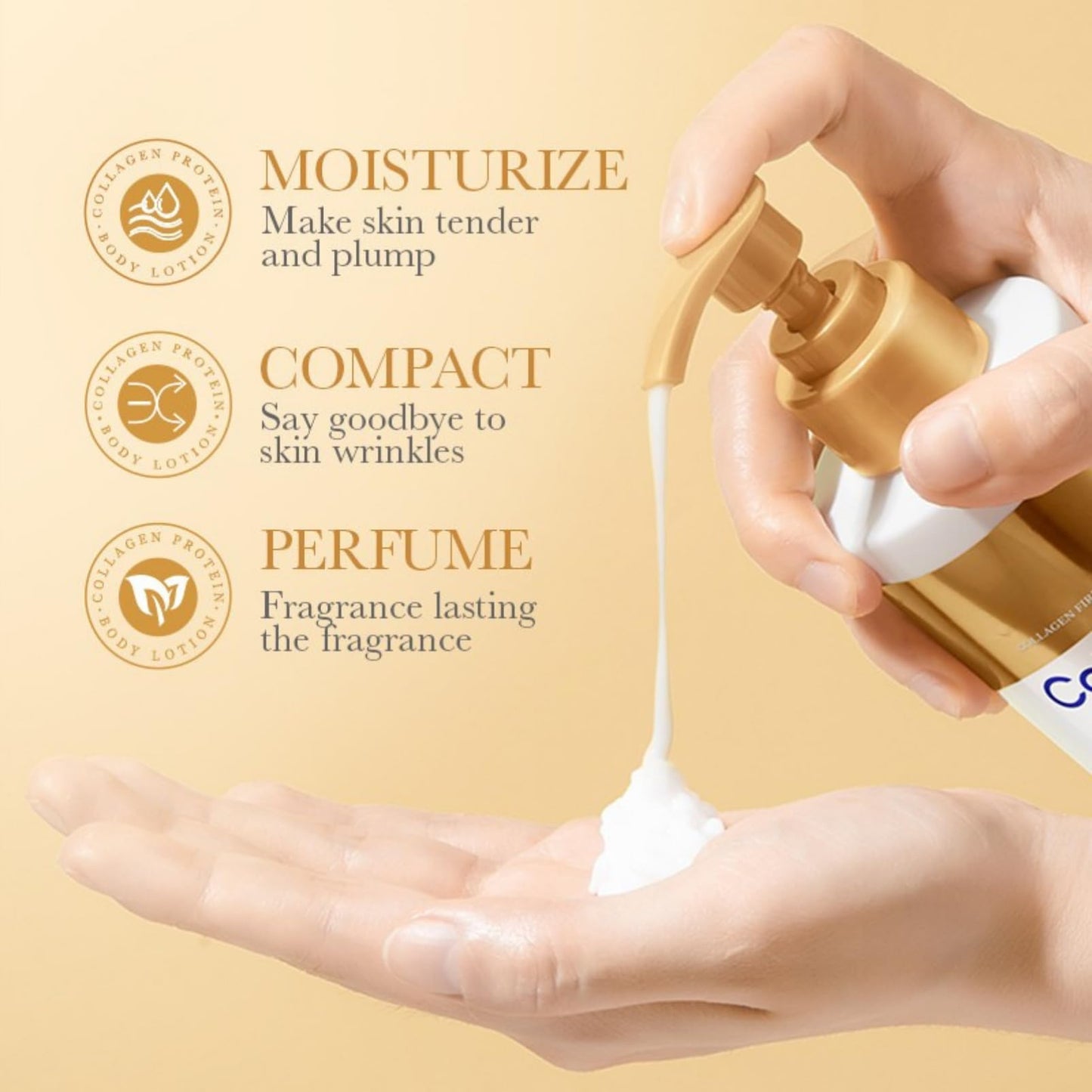 ISBEAUSOLS Collagen Body Lotion - Collagen Anti Aging Body Cream 300ml