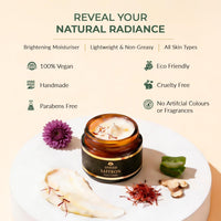 SPAVED Spaved Saffron Face Cream 50g - Anti - Ageing Brightening Moisturiser with Aloe Vera & Licorice for Radiant Skin - Supports Skin Barrier & Youthful, Glowing Complexion - Herbal Day Cream - Vegan