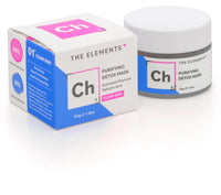 THE ELEM ENTS The Elements Purifying Detox Mask, a face mask formulated with Activated Charcoal and Amazonian Clays to detox and clear pores, 50g