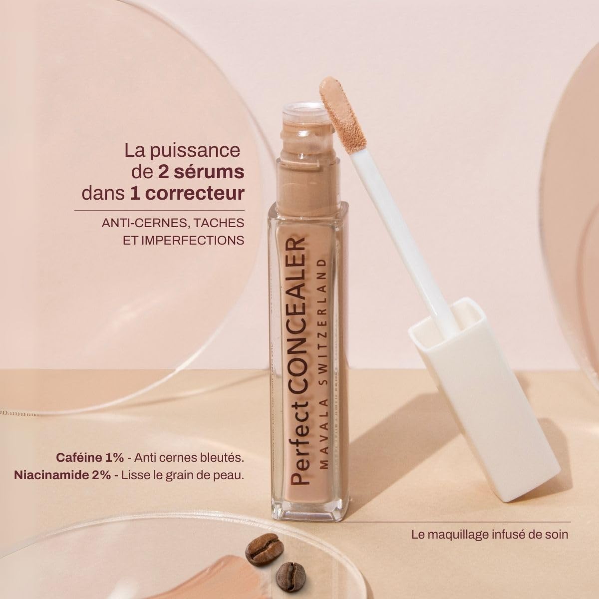 MAVALA | Concealer Anti-Dark Circles, Spots and Imperfections - INTENSE, 5.7ml, Fragrance-Free, Natural Origin Pigment