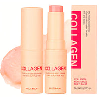 SEMECOMER Collagen Multi Balm Stick, Pure Collagen Wand, Anti Wrinkles Face Moisturiser Balm Stick, Wrinkle Bounce Multi Balms, Collagen-Nourishing Moisture Sticks for Face, Eyes, Lips and Neck, 7g